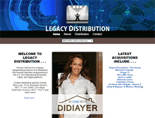 Tablet Screenshot of legacydistribution.com